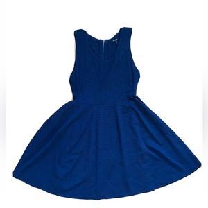 Torrid Navy Blue Mixed Stitch‎ Sweater Skater Dress plus Size 2.